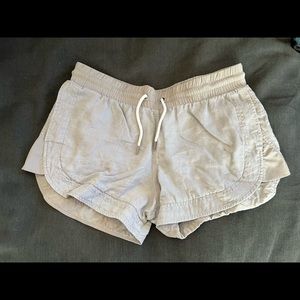 Athleta gray linen shorts size 6
